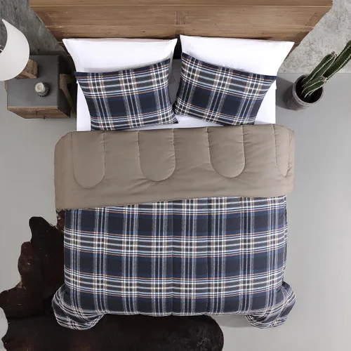 Miniatura 7 de Wrangler - Juego de edredón Queen, ropa de cama suave y reversible con diseño de puntada de caja, ropa de cama inspirada en Yellowstone, juego