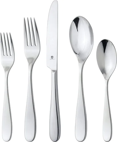 Miniatura 19 de Danialli Juego de utensilios de servir, cucharas de servir de acero inoxidable 18/10, servidores de ensalada, cuchillos de mantequilla, acabado