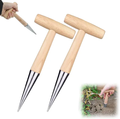 Miniatura 8 de Excavadora de agujeros para plantar, herramienta de sembradora manual 2026, herramienta de plantación de bulbos, trasplante de semillas de plantas 1