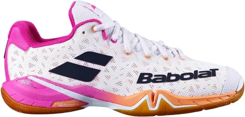 Miniatura 3 de Babolat Shadow Tour - Zapatos de bádminton para mujer BlancoRosa