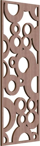 Miniatura 142 de Farwell Paneles de pared decorativos de madera con calado, 13 3/8 pulgadas de ancho x 34 3/8 pulgadas de alto x 1/4 de alto, roble rojo rojo