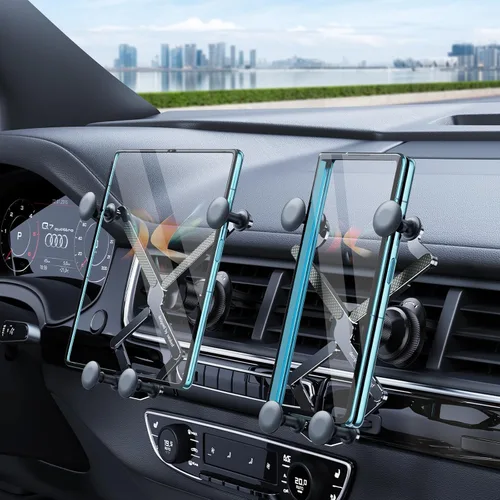 Miniatura 9 de OATSBASF Soporte de teléfono para ventilación de automóvil [cuerpo de metal completo] Soporte plegable para teléfono para ventilación de automóvil