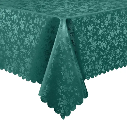 Miniatura 20 de Smiry Mantel cuadrado, mantel de vinilo resistente al agua, lavable, para cocina y comedor (azul bebé, 54 x 54 pulgadas)