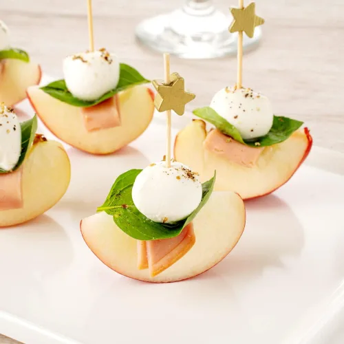 Miniatura 3 de Restaurantware Pinchos de comida de 3.5 pulgadas, 1000 palitos de canapé con estrella dorada, resistentes, desechables, de madera de bambú