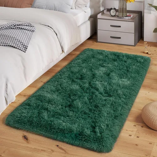 Miniatura 82 de Dssimo - Alfombra superesponjosa para la habitación, alfombra de área moderna, pequeña, suave y acogedora de felpa para niños, niñas y adolescentes