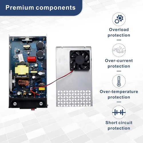 Miniatura 4 de Convertidor de CA a CC, fuente de alimentación de 12 V CC, 600 W máx. 50 A, SMPS, convertidor de 110 V a 12 V, transformador de fuente