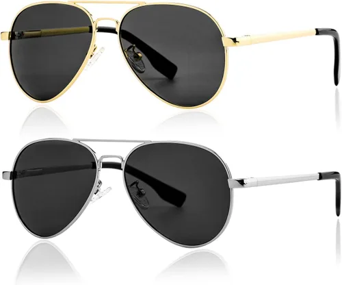 Miniatura 11 de Gafas de sol polarizadas de aviador pequeñas para niñas y niños de 4 a 16 años
