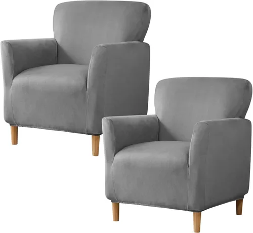 Miniatura 68 de HAOYONG - Funda elástica de terciopelo para silla de banquete, fundas para sillas de 1 pieza, fundas para sillones de sofá, funda suave para sillón