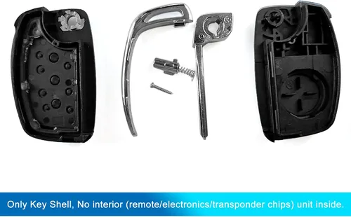 Miniatura 4 de uxcell 3 Botones Flip Plegable Sin Cortar Llave Shell Control Remoto Fob Clicker Caso Reemplazo Para Hyundai Santa Fe 2013 2015