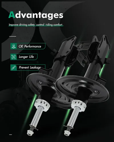 Miniatura 2 de SCITOO Conjunto de amortiguador delantero de 2 piezas 1996-2000 para Honda Civic Shocks Struts 339331 339332 72901 72902