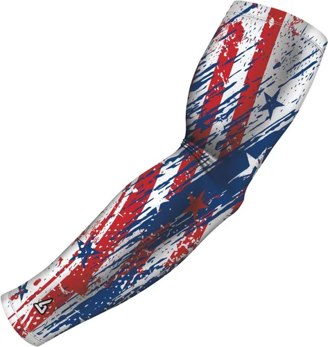 Miniatura 45 de B-Driven Sports Sleeve Pro-Fit - Manga Patriótica - Estados Unidos, Cuba, México, Israel, Canadá, Venezuela, Rep. Dominicana - Individual Bandera