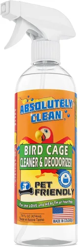 Miniatura 14 de Limpiador y desodorante para jaula de pájaros Absolutely Clean Asombroso - Solo rocíe/limpie - Elimina de manera segura y fácil los desordenes