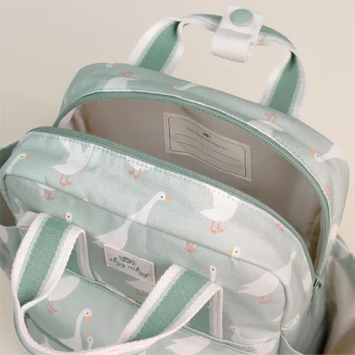 Miniatura 10 de Itzy Ritzy Mochila para niños pequeños – Bolsa de guardería – Cuenta con correas ajustables para el hombro, 2 bolsillos laterales e interior Ganso