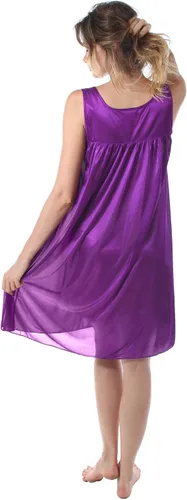 Miniatura 4 de Venice Camisón para mujer, 06N, bordado, de seda