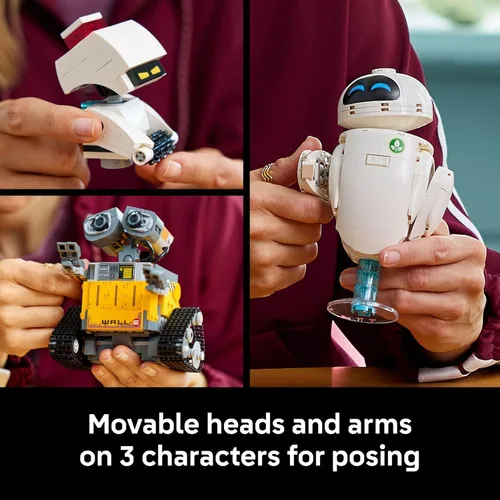 Miniatura 4 de LEGO Disney & Pixar Wall-E & EVE - Juego de construcción para adultos, mayores de 18 años, oficina en casa, estante de libros o decoración