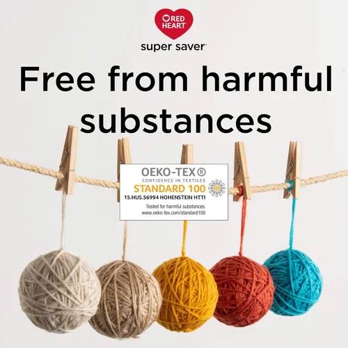 Miniatura 3 de Red Heart Super Saver Jumbo Favorite Stripe Yarn – Paquete de 2 hilos de 14 onzas de 14 onzas – Acrílico – 4 medianos (peinado) – 482 yardas