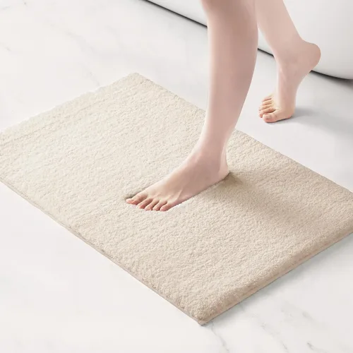 Miniatura 10 de Madison Park Marshmallow - Alfombra de baño antideslizante, de felpa lujosa, absorbente, de secado rápido, diseño de spa, decoración de baño, 20 x