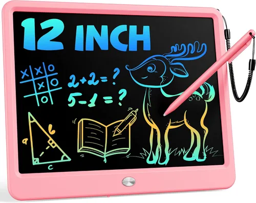 Miniatura 16 de Bravokids Juguetes para niñas y niños de 3 a 6 años, tableta de escritura LCD tablero de dibujo de 10 pulgadas, almohadillas de dibujo electrónicas