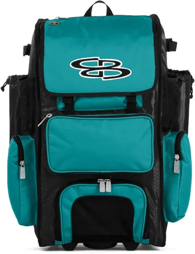 Miniatura 29 de Boombah Rolling Superpack - Bolsa para equipo de béisbol/sóftbol, varios colores, mango telescópico y capacidad para 4 murciélagos, versión