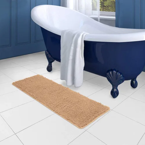 Miniatura 11 de Alfombras de baño Secura, 47 x 28 pulgadas, extra suaves y gruesas, alfombra de baño absorbente de agua, lavable a máquina, alfombras de baño Azul
