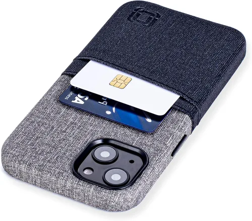 Miniatura 14 de Dockem Funda tipo cartera para iPhone 13 con placa metálica integrada para montaje magnético y 2 bolsillos para tarjetas de crédito: Luxe M2, piel