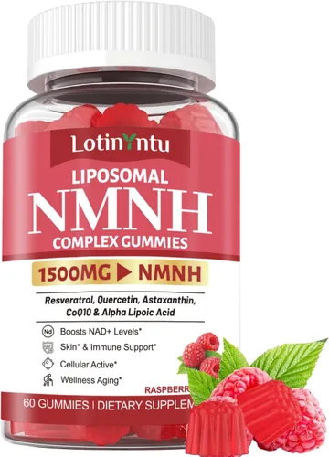 1500MG Liposomal NMN Supplement NMNH Gummies-NAD Supplement to Boost NAD+, Nicotinamide Riboside & Quercetin, Improve Energy Levels & Enhance