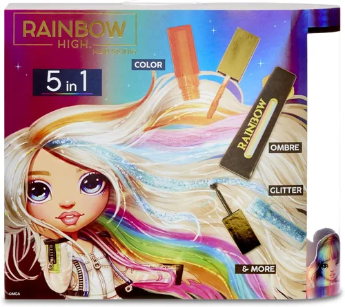 Miniatura 6 de Rainbow High Hair Studio - Crea cabello arcoíris con muñeca exclusiva, extra largo, color de cabello lavable y ropa completa y accesorios