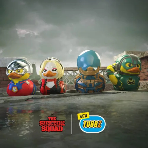 Miniatura 6 de TUBBZ Figura coleccionable de pato The Suicide Squad Bloodsport, mercancía oficial de Batman, regalo único de vinilo de edición limitada