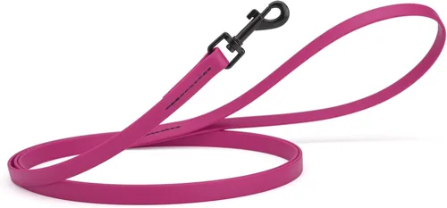 Miniatura 27 de Dogline Biothane - Correa impermeable para perro, correa de nailon tejido con revestimiento fuerte, con herrajes negros, a prueba de olores, fácil