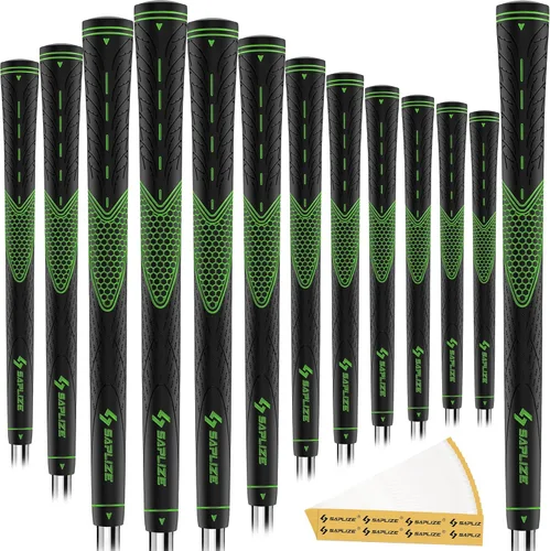 Miniatura 10 de SAPLIZE Golf Grips Set of 13, Bundle with Tapes or Full Regripping Kit, Jumbo / Mid / Standard / Undersize, Women / Men Anti-slip Rubber Golf Club