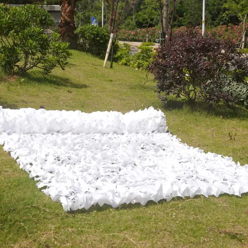 Miniatura 5 de Red de camuflaje de nieve de una sola capa, color blanco para restaurante de jardín, fotografía de fondo temático, decoración de fiestas