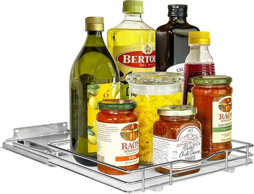 Miniatura 7 de LYNK PROFESSIONAL® Organizador de especias extraíble para armarios de cocina interiores - 12-3/8 pulgadas de ancho - Cajón deslizante - Estante