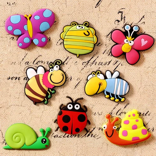 Imanes para niños, imanes de refrigerador de insectos para niños pequeños a partir de 3 años, bonitos imanes de nevera para regalo de bebés