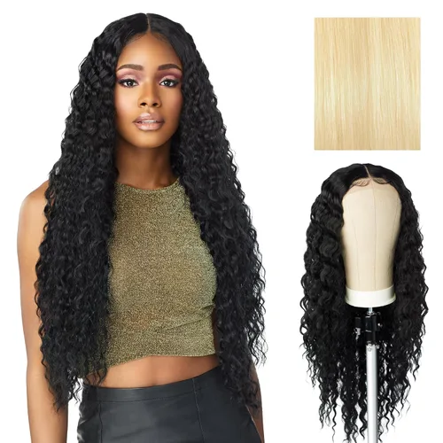 Miniatura 15 de Sensationnel Butta Lace Wigs - Unidad 3 Extra Ancha Raya Profunda de 5 Pulgadas Peluca Sintética Línea de Cabello Predesfilada Sin Pegamento Frente