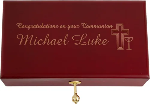 Miniatura 5 de Let's Make Memories Caja de recuerdo de confirmación de reliquia personalizada con cierre – Almacenamiento de recuerdos – Celebra la fe – Graba