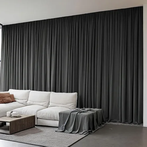 Miniatura 27 de Cortinas opacas de terciopelo beige para dormitorio de 52 x 72 pulgadas de largo, juego de 2 paneles - Cortinas con bloqueo de luz UV y reducción