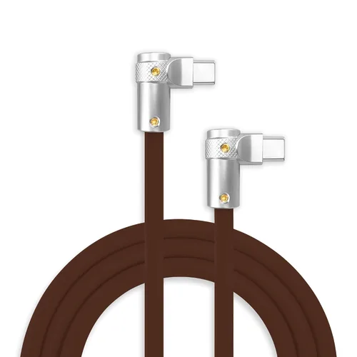 Miniatura 42 de chubbycable FlexElbow - Cable de carga rápida de 90 grados y 240 W, cable USB C en ángulo recto, cable de carga de silicona compatible con iPhone