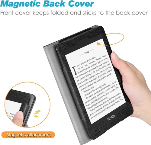 Miniatura 5 de Fintie - Funda con tapa para Kindle Paperwhite, con soporte, para todos los de 2018 y 10 generación, de cuero falso prémium, con ranura