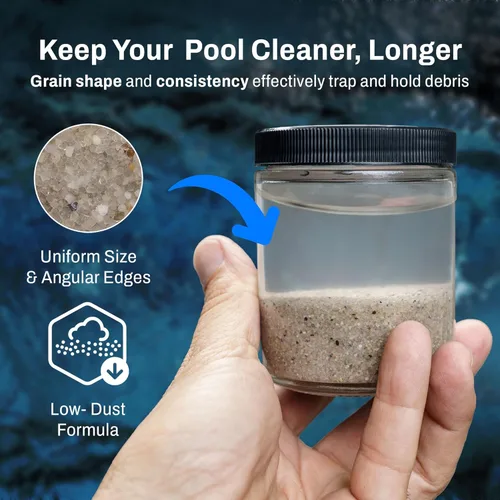 Miniatura 4 de OptiFlow Paquete de 4 Arena para Filtro de Piscina, Filtración Premium con Fórmula de Sílice Pura, 50 Libras - Accesorios y Suministros del Sistema