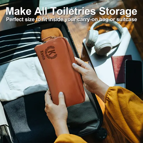 Miniatura 7 de Neceser personalizado para hombres con nombre – Neceser para hombre para viajar – Kit de aseo Dopp para hombre, regalo de padrinos de boda, regalos