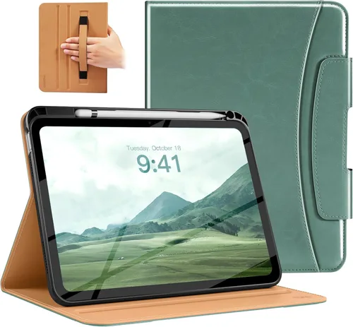 Miniatura 31 de MoKo Funda para iPad A16 de 11 pulgadas, funda para iPad de 11ª/10ª generación (2025/2022) con soporte para lápices y bolsillo, funda con soporte