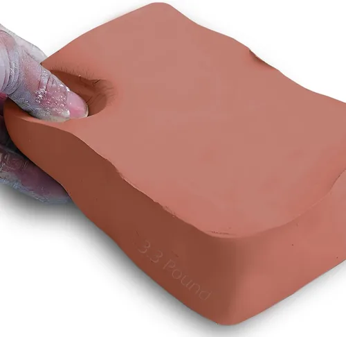 ReArt Arcilla de modelado Air Dry 3.3 libras, para esculpir, lanzamiento de ruedas, construcción a mano, arcilla de modelado multiusos (terracota)