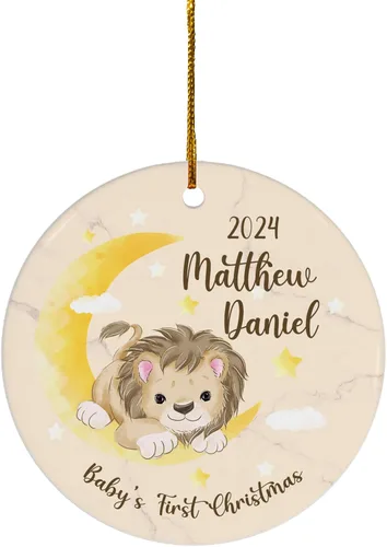 Miniatura 21 de FLOCHIL Adorno personalizado para la primera Navidad del bebé 2023, adorno de la primera Navidad de los bebés 2023, regalo para niños, bebés