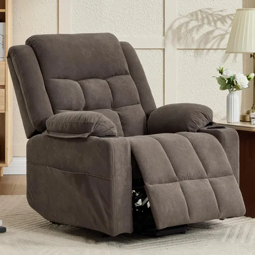 Miniatura 9 de Ketaiyou Electric Power Lift Recliner Chair Sofa with Massage and Heat for Elderly, USB and Type-C Ports, Cup Holders, Infinite Position
