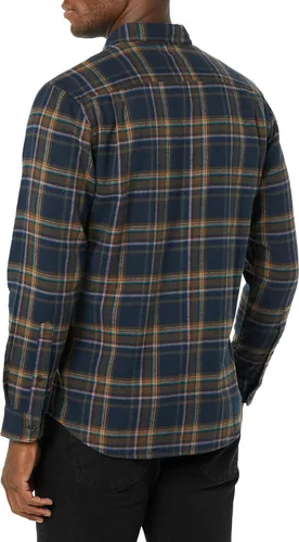 Miniatura 62 de Amazon Essentials Camisas de franela de manga larga para hombre, corte ajustado, a cuadros con botones