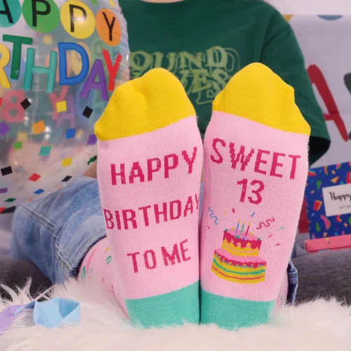 Miniatura 5 de Zmart Gifts for Teenage Teen Girls, Funny Crazy Silly Novelty Socks for Teens