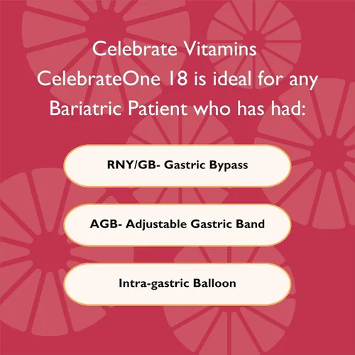 Miniatura 5 de Celebrate Vitamins CelebrateONE 18, 18 mg de hierro, multivitamínico bariátrico una vez al día, vitaminas y minerales esenciales, bypass gástrico