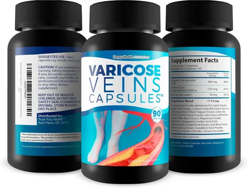 Miniatura 4 de Cápsulas de venas varicosas – Nuestro mejor tratamiento natural para las venas varicosas – Suplemento de venas varicosas anti mujeres – Tratamiento
