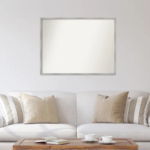 Miniatura 574 de Amanti Art Espejo de baño blanco para sobre el fregadero, 32 x 45 pulgadas, espejo de tocador rectangular blanco esbelto, marco de madera moderno