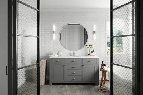 Miniatura 7 de Pfister Parisa - Grifo de lavabo de baño de una sola manija con acabado cromado pulido con drenaje de empuje y sellado, tecnología de válvula